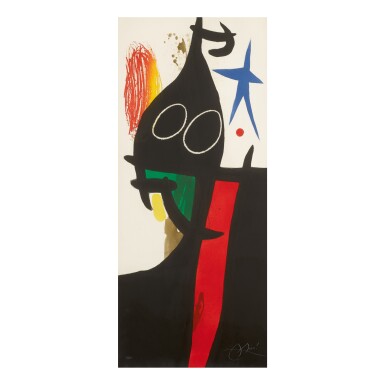 View full screen - View 1 of Lot 134. JOAN MIRÓ | LE SARRASIN À L’ÉTOILE BLEUE (D. 578).