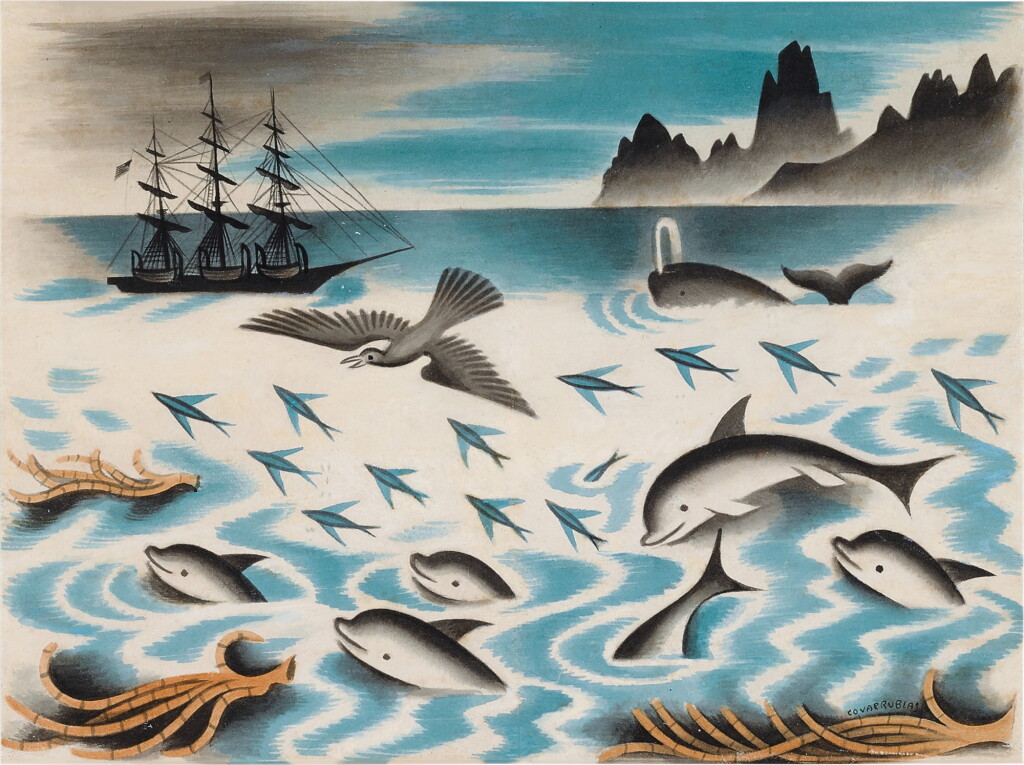 View full screen - View 1 of Lot 47. Illustration for Herman Melville's Typee: A Peep at Polynesian Life.
