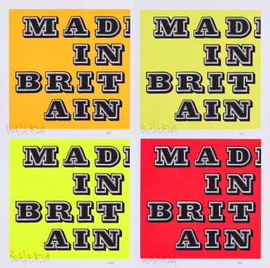 View full screen - View 1 of Lot 238. Mad in Britain (Orange; Yellow; Fluro Yellow; and Red).