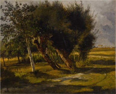 View full screen - View 1 of Lot 168. ROSA BONHEUR | BOUQUETS D’ARBRES DANS LA PRAIRIE.