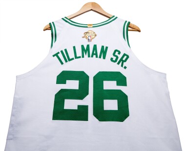 View full screen - View 1 of Lot 13. Xavier Tillman Sr. 'NBA Finals Debut' Boston Celtics 2024 NBA Finals Game Worn Association Edition Jersey | Game 3.