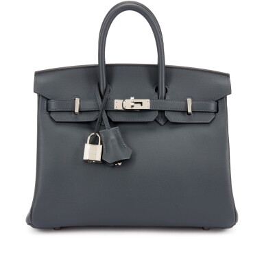 View full screen - View 1 of Lot 3084. Gris Misty Swift Birkin 25 Palladium Hardware, 2024.