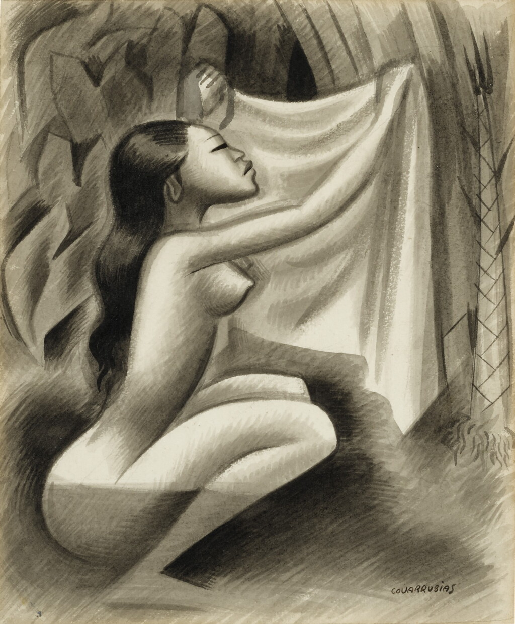 View full screen - View 1 of Lot 197. Bather Holding Her Kemben (Balinesa).