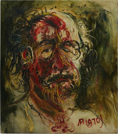 View full screen - View 1 of Lot 784. Affandi 阿凡迪 | Self Portrait 自畫像.