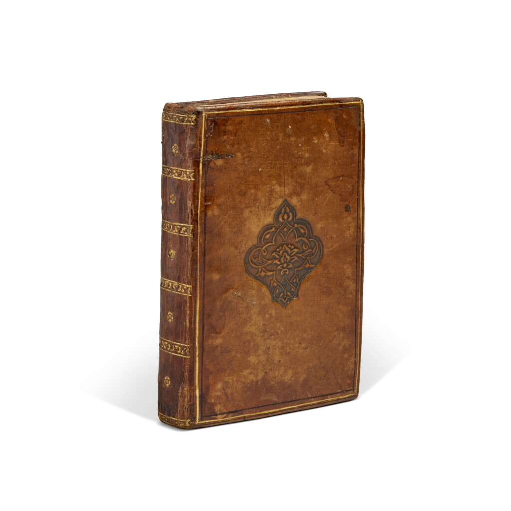 View full screen - View 1 of Lot 229. Petrarca, Il Petrarca, Venice, Sons of Aldo Manuzio, 1546, contemporary French polished brown calf in "Persian style".