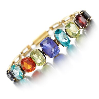 View full screen - View 1 of Lot 169. Gem set bracelet, early 20th century.