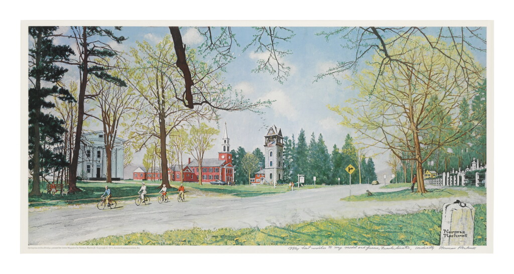 View full screen - View 1 of Lot 1019. NORMAN ROCKWELL | SPRINGTIME IN STOCKBRIDGE.