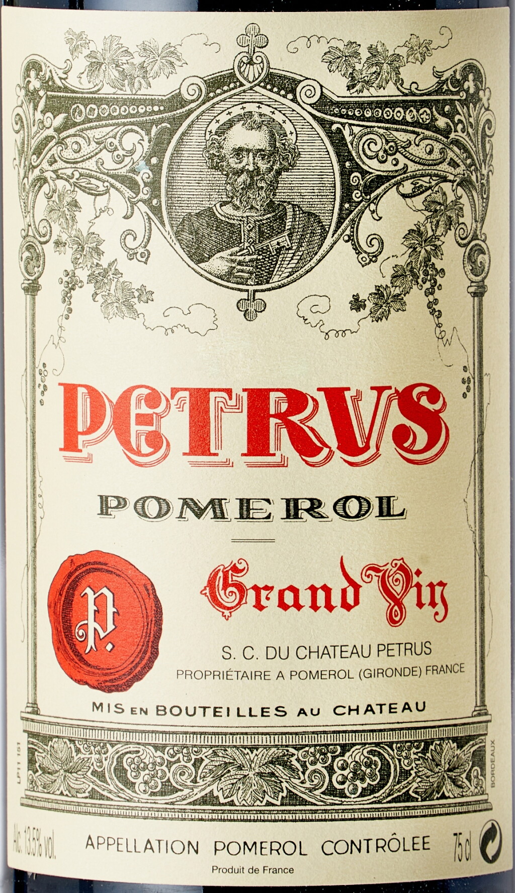 View full screen - View 1 of Lot 9221. Petrus 1970 (3 BT).