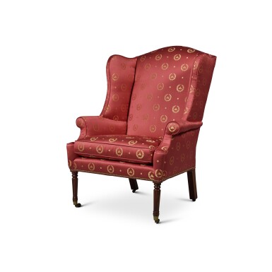 View full screen - View 1 of Lot 1118. Fine Classical Mahogany Easy Chair, New York, Circa 1815.