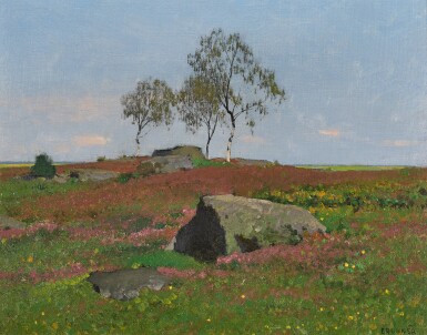 View full screen - View 1 of Lot 111. Silver Birches in a Landscape.