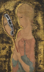 Léonard Tsuguharu Foujita 藤田嗣治 | La femme au miroir 鏡中女子