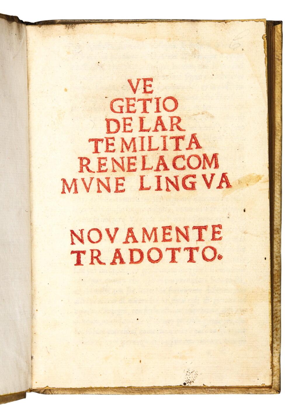 View full screen - View 1 of Lot 94. Classical military works in Italian translation, Caesar, Leo VI, Onosander and Vegetius, 4 volumes.