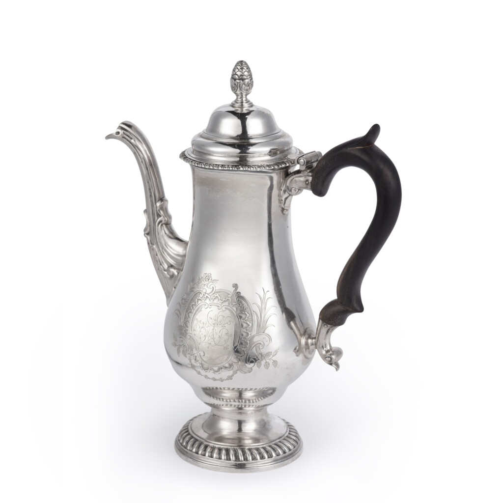 View full screen - View 1 of Lot 8. An American Silver Coffee Pot, Paul Revere II, Boston, 1770–75.