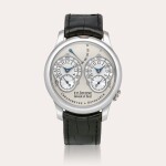 Chronomètre à Résonance | A platinum dual time wristwatch with power reserve indication, Circa 2007