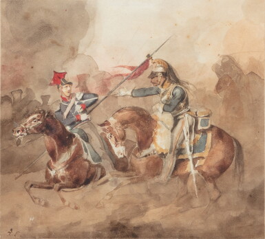 View full screen - View 1 of Lot 332. Charge de cavalerie | Charge de cavalerie.