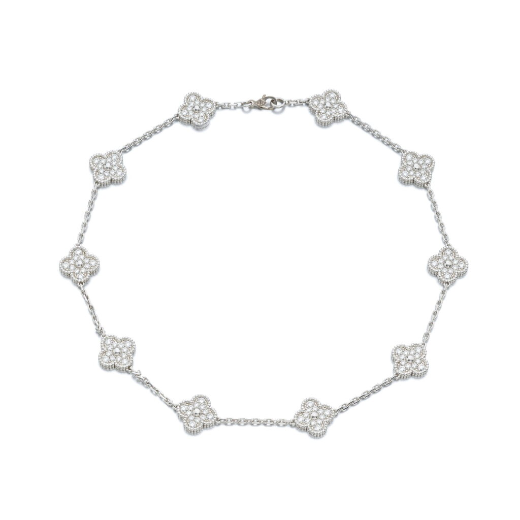 View full screen - View 1 of Lot 704. Diamond necklace, ‘Alhambra’.