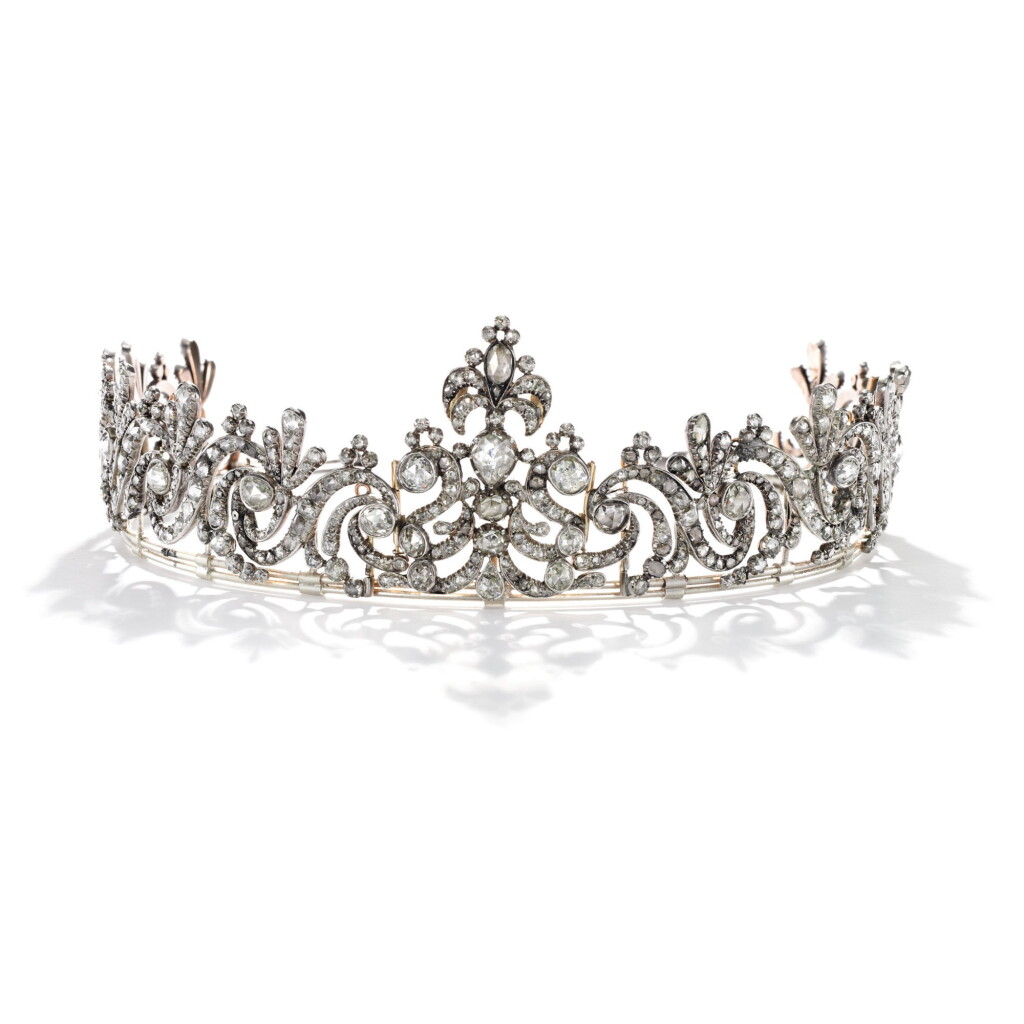 View full screen - View 1 of Lot 256. DIAMOND TIARA, CIRCA 1790.