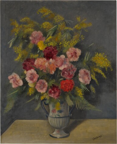 View full screen - View 1 of Lot 668. Vase of Flowers.