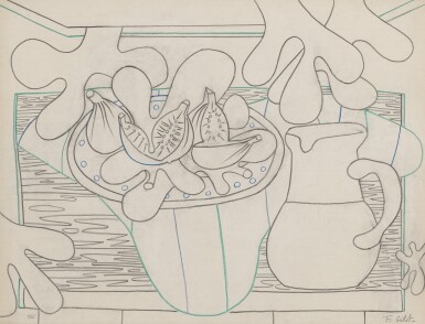 View full screen - View 1 of Lot 82. FRANÇOISE GILOT | FIGS AND PITCHER.