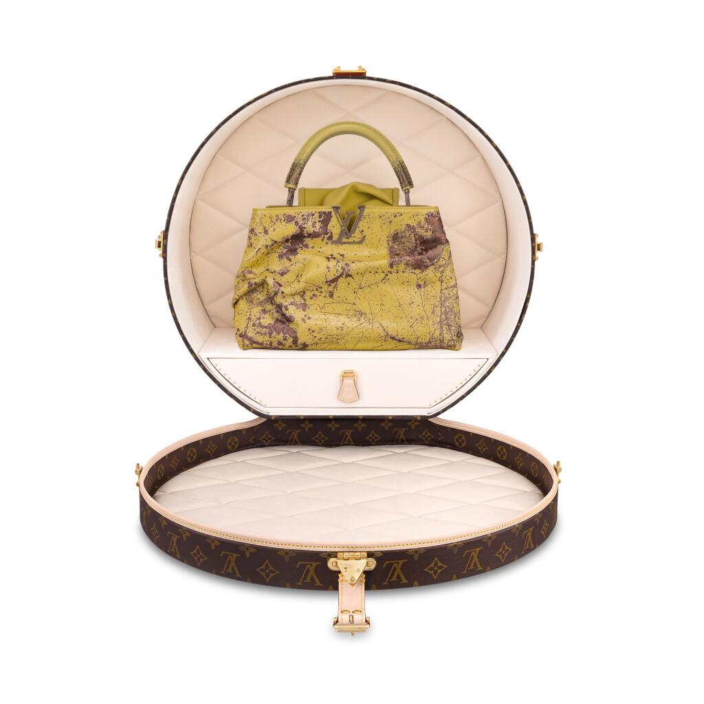 View full screen - View 1 of Lot 21. Kennedy Yanko Unique Edition Calfskin Artycapucines MM Rust-color Hardware and Its Custom Boîte Chapeau, 2022.