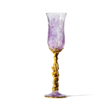 View full screen - View 1 of Lot 98. A Spanish 18 carat gold-mounted amethyst glass, by Carrera y Carrera, circa 1990.