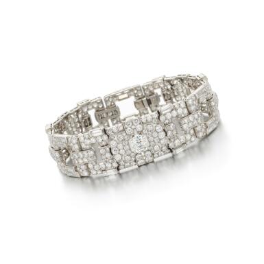 View full screen - View 1 of Lot 242. Bulgari, Diamond bracelet (Diamond bracelet, Bulgari) 1935.