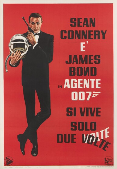 View full screen - View 1 of Lot 32. You Only Live Twice/ Si Vive Sole Due (1967), poster, Italian.