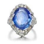 Sapphire and diamond ring