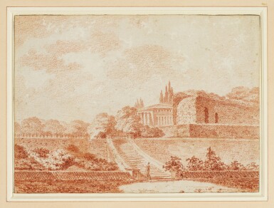 View full screen - View 1 of Lot 548. PIERRE-ADRIEN PÂRIS | Gardens of a Villa.