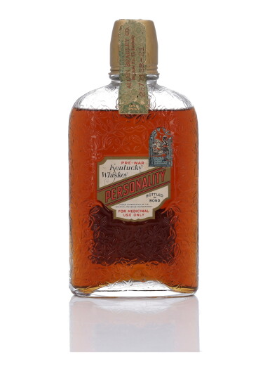 View full screen - View 1 of Lot 469. Personality Kentucky Whiskey 100 Proof 1917 (1 Bottle 1 Pint).