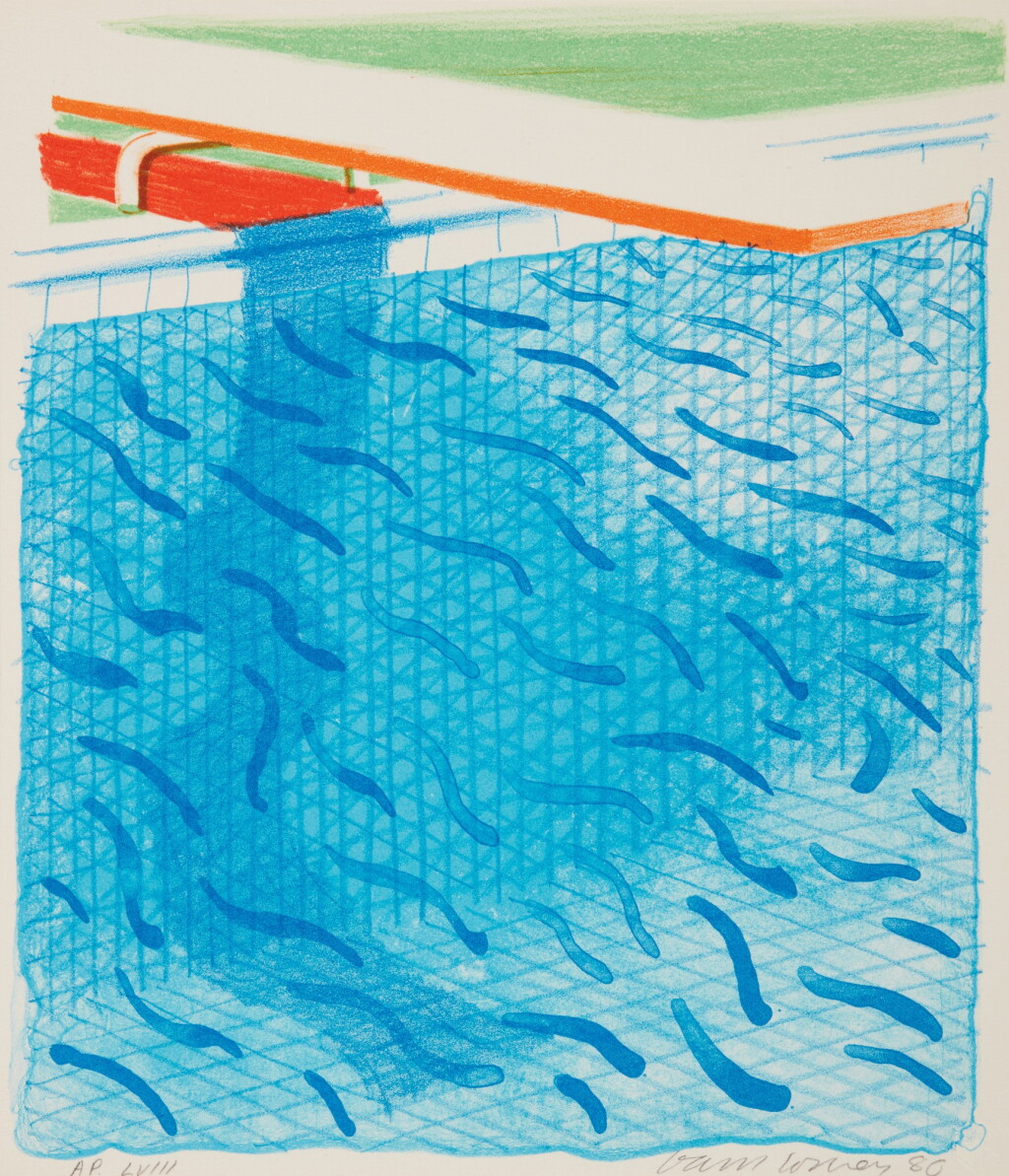 View full screen - View 1 of Lot 49. Pool Made with Paper and Blue Ink for Book (Museum of Contemporary Art, Tokyo 234).