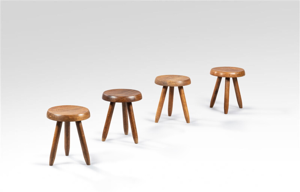 View full screen - View 1 of Lot 109. Four Berger high stools.