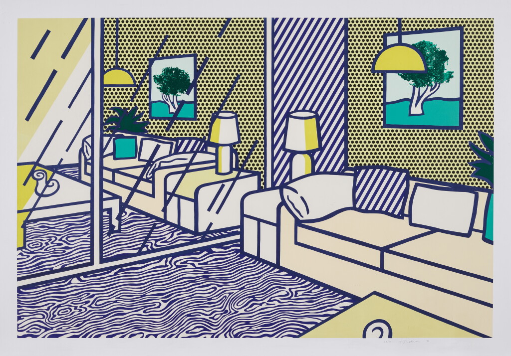 View full screen - View 1 of Lot 27. Blue Floor, from Interiors (Corlett 254).