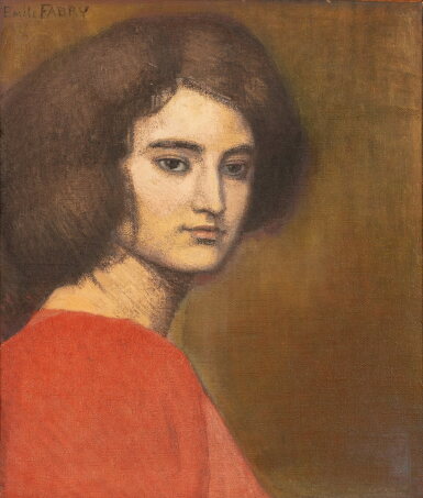 View full screen - View 1 of Lot 144. Portrait of Suzanne Fabry | Portrait de Suzanne Fabry.