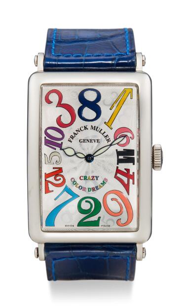 View full screen - View 1 of Lot 8025. FRANCK MULLER | CRAZY COLOR DREAMS, REFERENCE 1200 OH, A STAINLESS STEEL WRISTWATCH, CIRCA 2005.