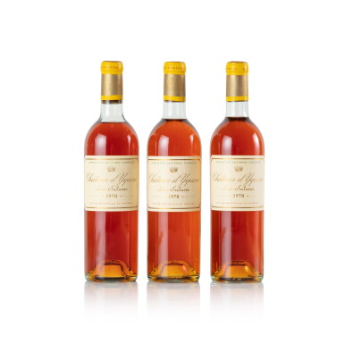 View full screen - View 1 of Lot 457. Château d'Yquem 1970 (3 BT).