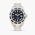 GMT-Master II, référence 116749SABLNR, montre bracelet en or blanc, sertie de diamants et saphirs à double fuseau horaire avec date, vers 2017