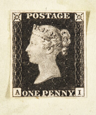 View full screen - View 1 of Lot 30. The Wallace Document. The World’s First Postage Stamp: The Earliest Known Example of the 1840 Penny Black.