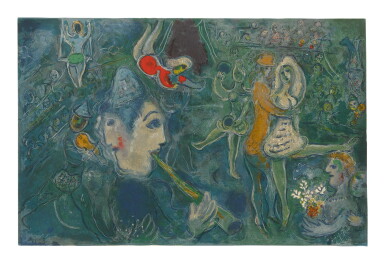 View full screen - View 1 of Lot 45. MARC CHAGALL | THE CIRCUS: ONE PLATE (M. 517; SEE C. BKS. 68).