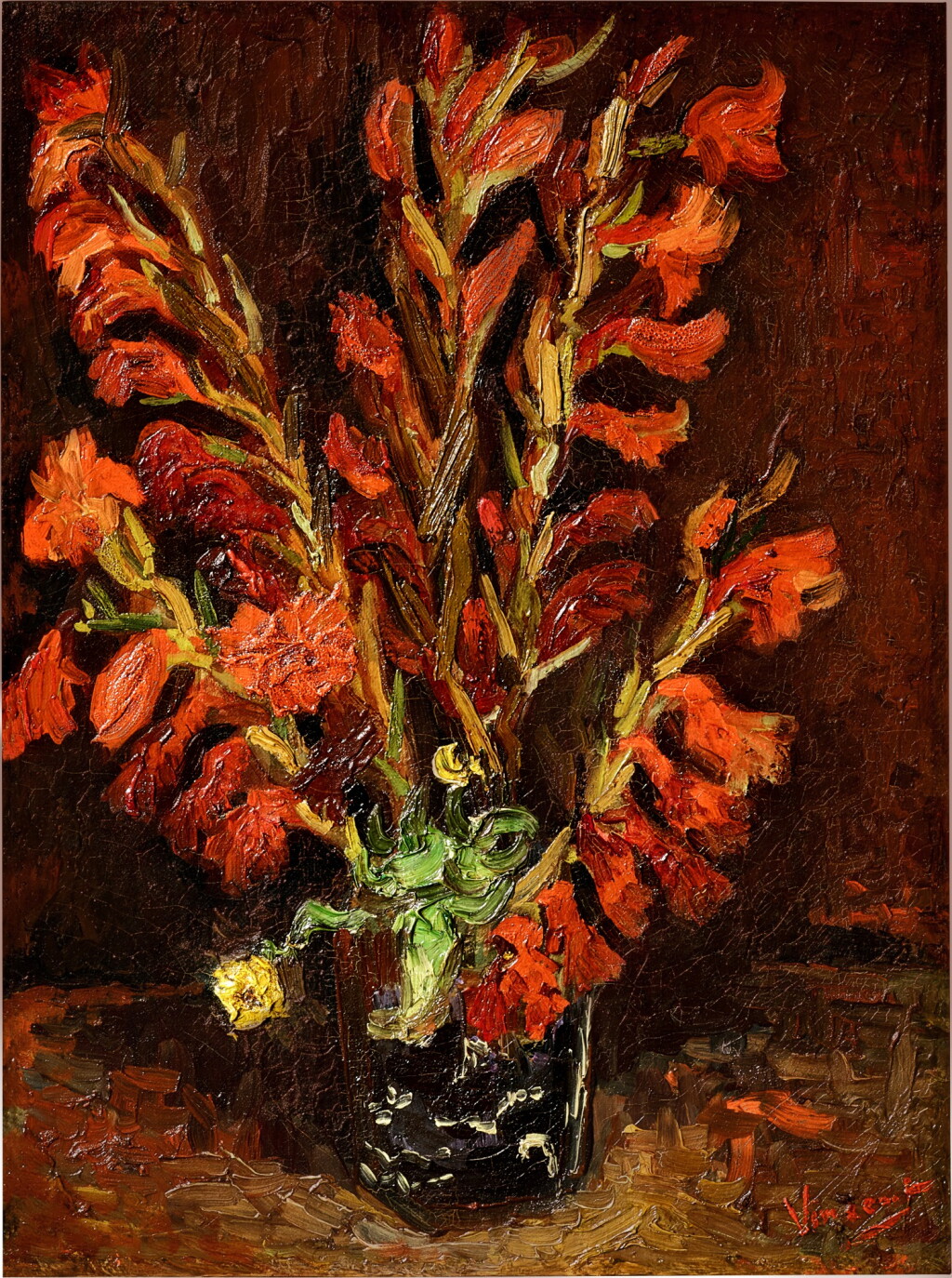 View full screen - View 1 of Lot 1020. Vincent van Gogh 文森・梵高 | Nature Morte: Vase Aux Glaïeuls 靜物:花瓶與菖蘭.