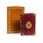 2 ouvrages de la bibliothèque du duc de Chambord, dont Ascensions aux cimes de l'Etna et du Mont-Blanc de Tilly.