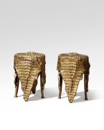 Two Unique Crocodile Stools