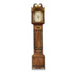 The Clark-English Federal Paint-Decorated Tall Case Clock, clock works by Riley Whiting, Winchester, Connecticut, case attributed to South Shaftsbury, Vermont, circa 1830