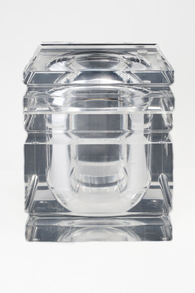 View full screen - View 1 of Lot 68. AN ITALIAN LUCITE ICE BUCKET.
