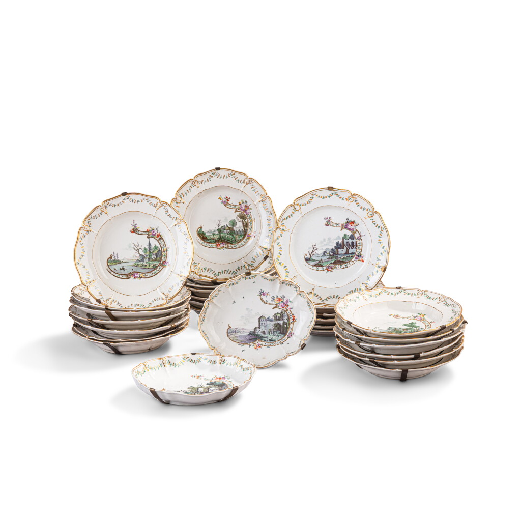 View full screen - View 1 of Lot 269. A Nymphenburg porcelain part dinner service, circa 1765-70.