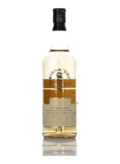 View full screen - View 1 of Lot 70. Dallas Dhu Signatory Vintage 27 Year Old 45.9 abv 1975 (1 Bottle 75cl).