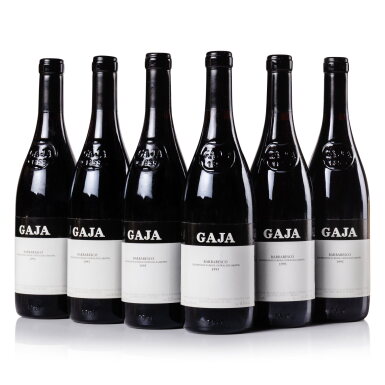 View full screen - View 1 of Lot 388. Barbaresco 1995 Gaja (6 BT).