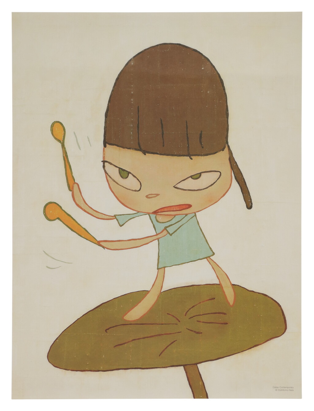 View full screen - View 1 of Lot 61. AFTER YOSHITOMO NARA | MARCHING ON A BUTTERBUR LEAF.