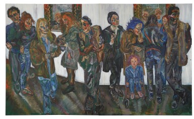 View full screen - View 1 of Lot 617. Waiting to Buy Tickets at the Vineyard.