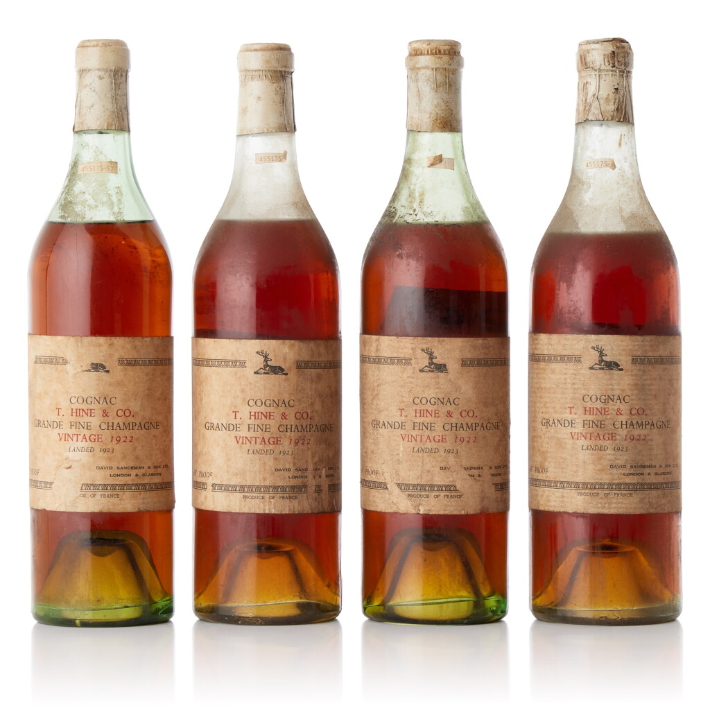 View full screen - View 1 of Lot 6625. Hine 1922 Vintage Cognac 40.0 abv 1922 (4 BT70).